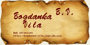 Bogdanka Vila vizit kartica